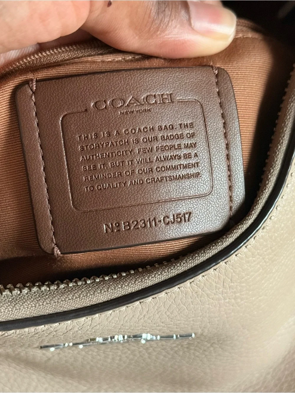 Coach Taupe/Beige Pebbled Leather Teri Hobo with Matching Wallet
